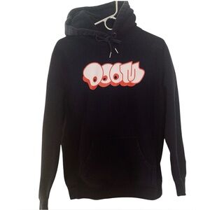 MF Doom Hooded Sweatshirt Red Graffiti Logo Men’s Size Small